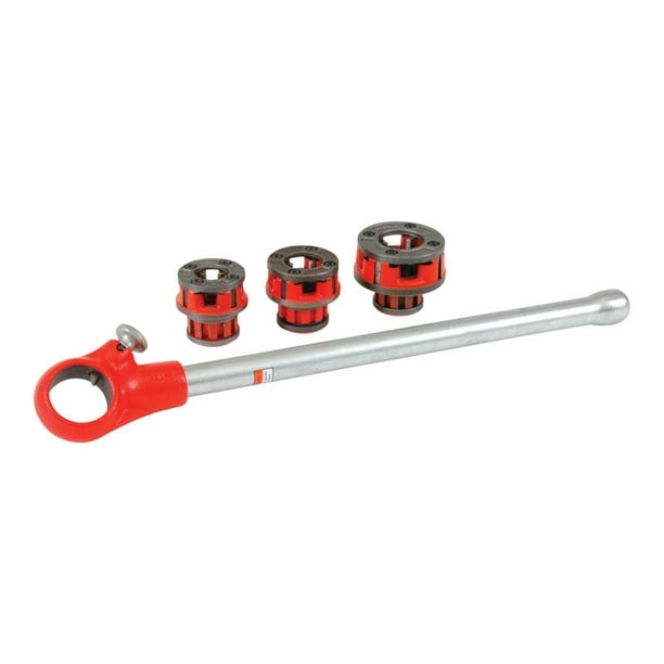 Manual Manual Pipe Threader Durable and Wear-Resistant Made of Steel Handle Screw Pipe Threadier Kit 